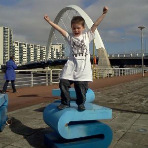 Jack outside STV headquarters in Glasgow before his appearance on The Hour