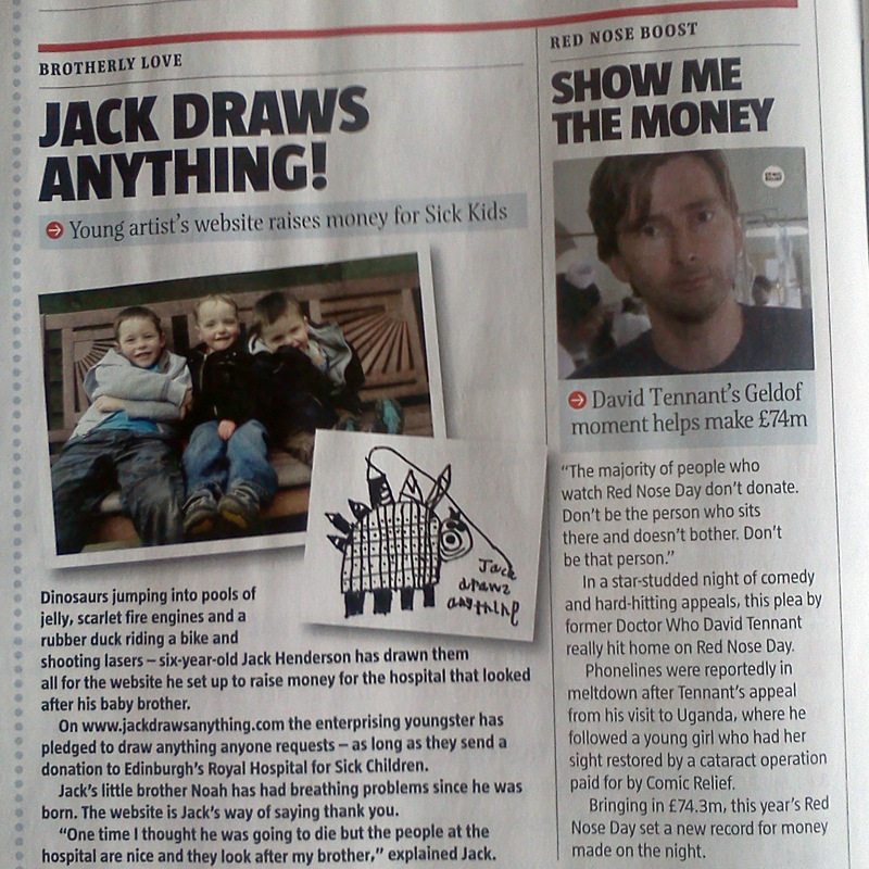 Jack, Toby, Noah & David Tennant in The Big Issue Scotland #829