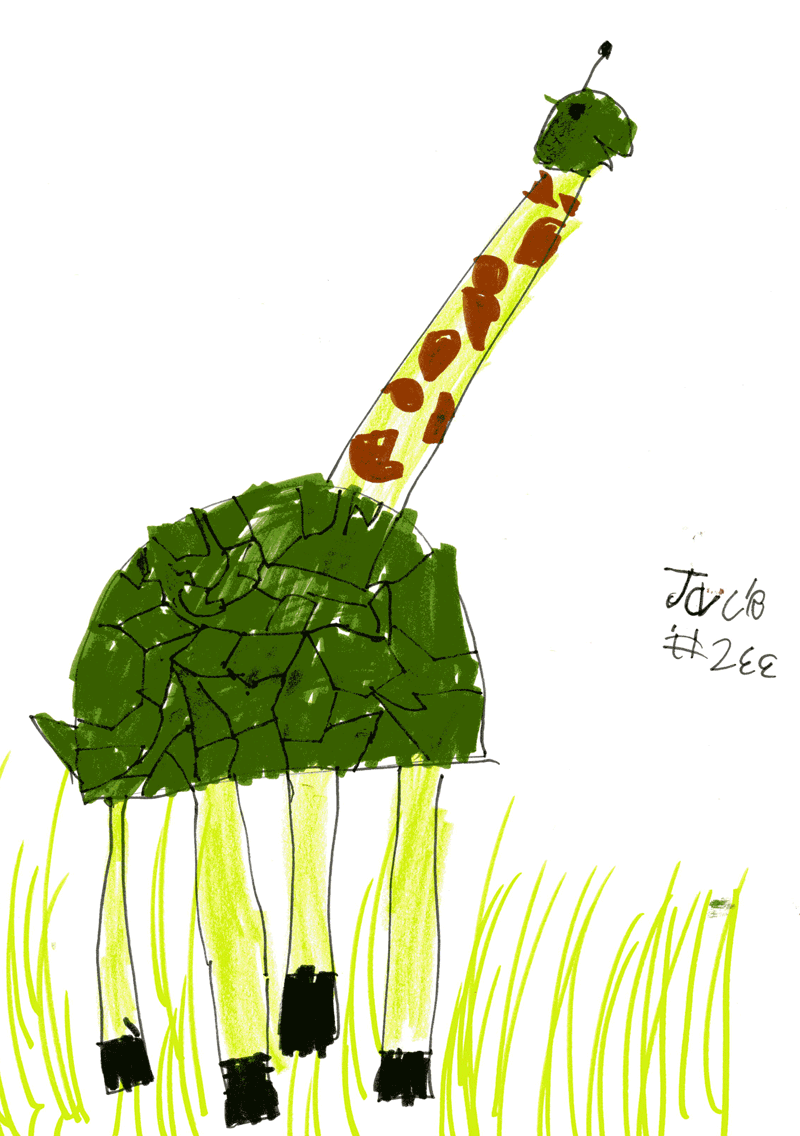 Giraffe + Tortoise = Toraffe for Dylan Atkinson