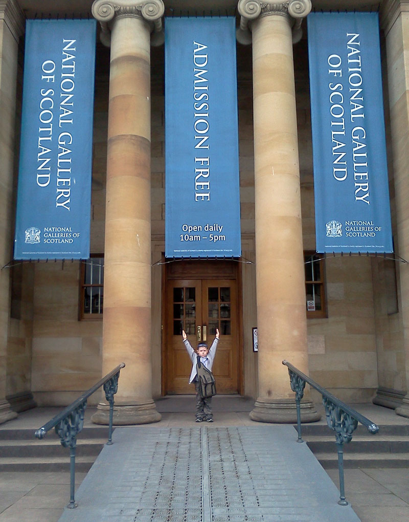 Jack has made it to the Scottish National Gallery