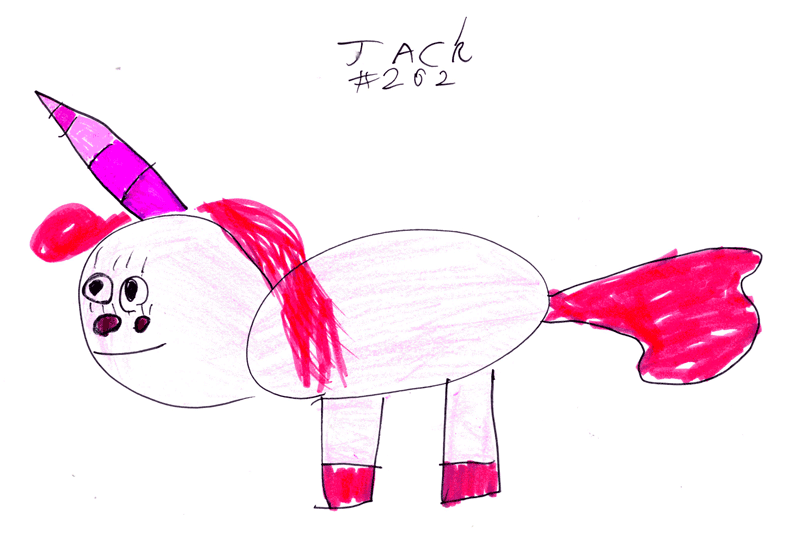 Pink girly Unicorn for Hazel Wotherspoon