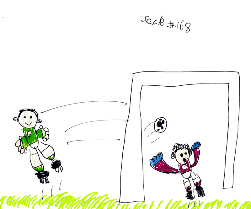 6 year old predicts 1-0 Scottish Cup Final win for Hibs (and swarm of bees) through his art?