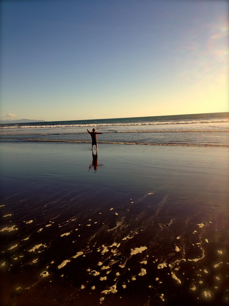 California Jack draws on Stinson Beach