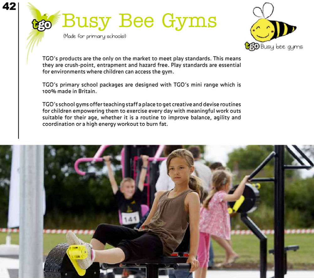 Jack’s logo in the wild looking awesome in The Great Outdoor Gym Company 2013 Brochure