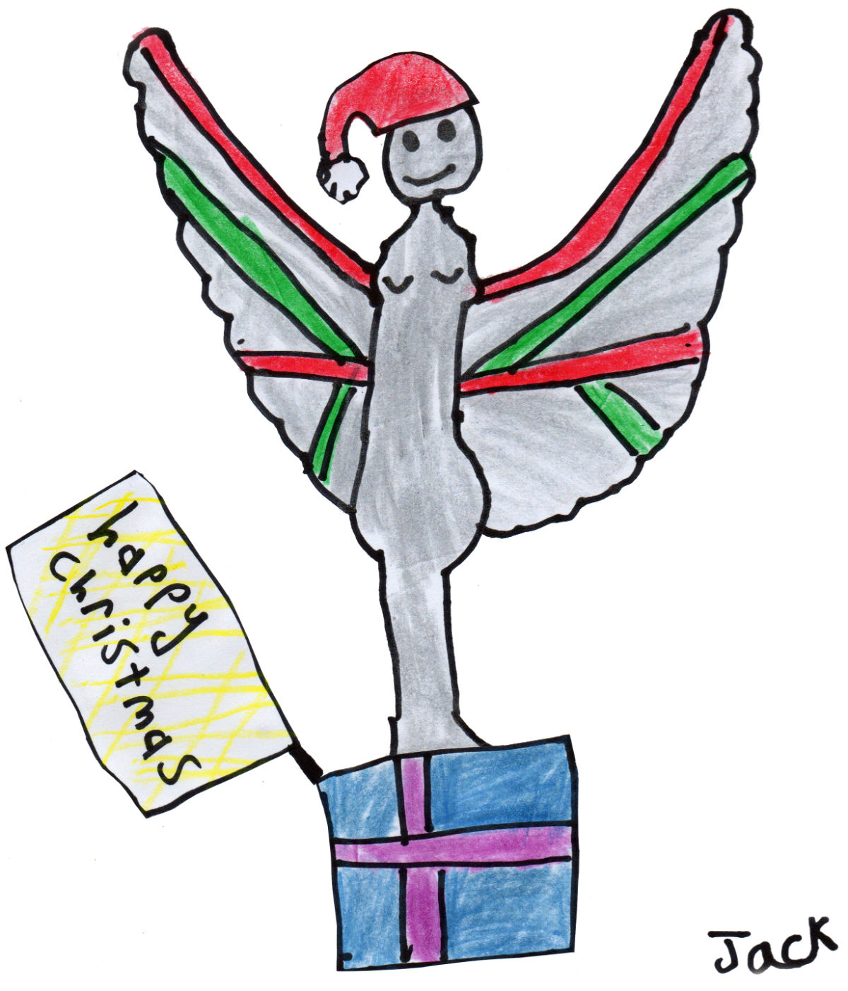 Jack’s “Christmas Pride of Britain Angel” Christmas Card